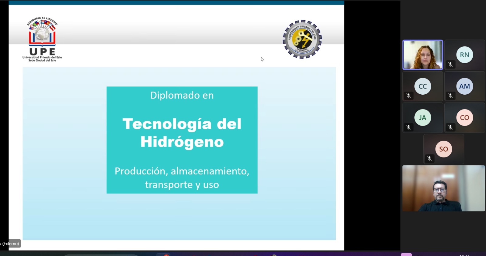 Diplomado en Tecnología del Hidrógeno: Primera clase del Módulo 5
